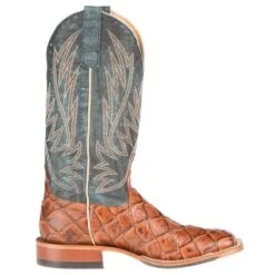 Horsepower Boots Mens Cognac Filet Of Fish Seas The Day Top Cowboy Boots -Western Cowboy Supplies HP1823 4