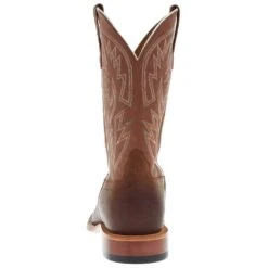 Horsepower Men`s Distressed Bison 10in. Tan Maverick Top Cowboy Boot -Western Cowboy Supplies HP1877 041