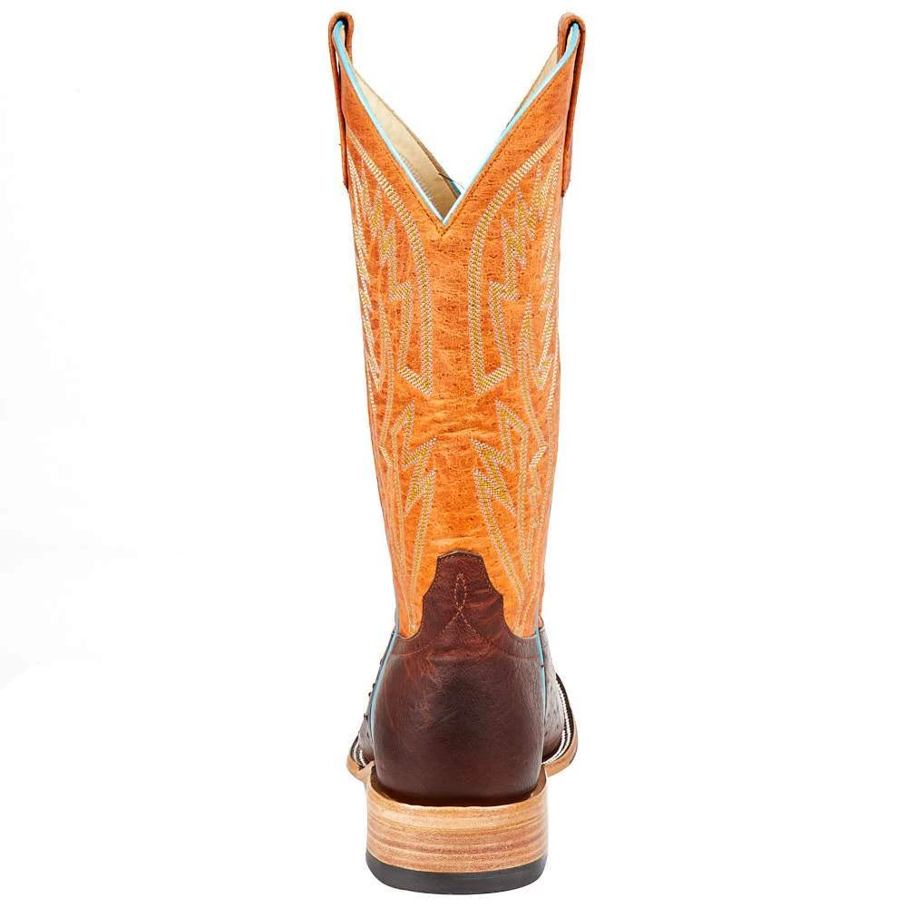 Horsepower Men's Horse Power Top Hand Sienna Smooth Ostrich 13in. Orange Top Boot 6 Horsepower Men's Horse Power Top Hand Sienna Smooth Ostrich 13in. Orange Top Boot - Image 4