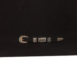 Jw Brooks Custom Hats 100X Black 4 1/4` Brim Felt Hat 10 Jw Brooks Custom Hats 100X Black 4 1/4` Brim Felt Hat -Western Cowboy Supplies JWB 100XBLK42 4