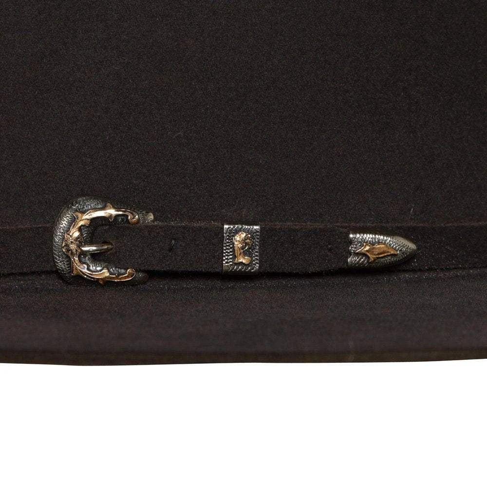 Jw Brooks Custom Hats 50X Charcoal 4 1/4` Brim 4 Jw Brooks Custom Hats 50X Charcoal 4 1/4` Brim - Image 2