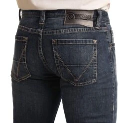 Rock N Roll Cowboy Mens N Vintage Revolver Straight Jean -Western Cowboy Supplies M1R6202 2