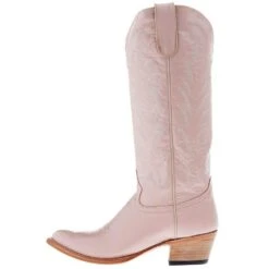Macie Bean Women's Pink Show Pony 15in. Almond Toe Boot -Western Cowboy Supplies M5225 03