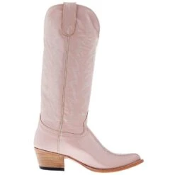 Macie Bean Women's Pink Show Pony 15in. Almond Toe Boot -Western Cowboy Supplies M5225 05