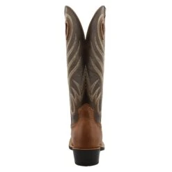 Twisted X Men's Buckaroo Buff Tan Vamp And Burnt Olive Shaft Cowboy Boot -Western Cowboy Supplies MBK0035 05