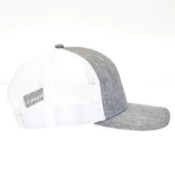 Mcintire Saddlery Heather Gray Cap With Cactus Ear-tag Leather Patch -Western Cowboy Supplies MS CAP39 EARTAG 41