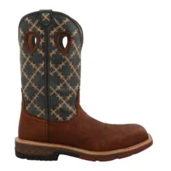 Twisted X Men`s Mocha 12in. Slate Top Nano Toe Work Boot -Western Cowboy Supplies MXBN002 5