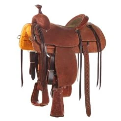 Martin Saddlery Martin Saddlery Chestnut 1/8 Breed Wyoming Flower Team Roper -Western Cowboy Supplies NRS 6701