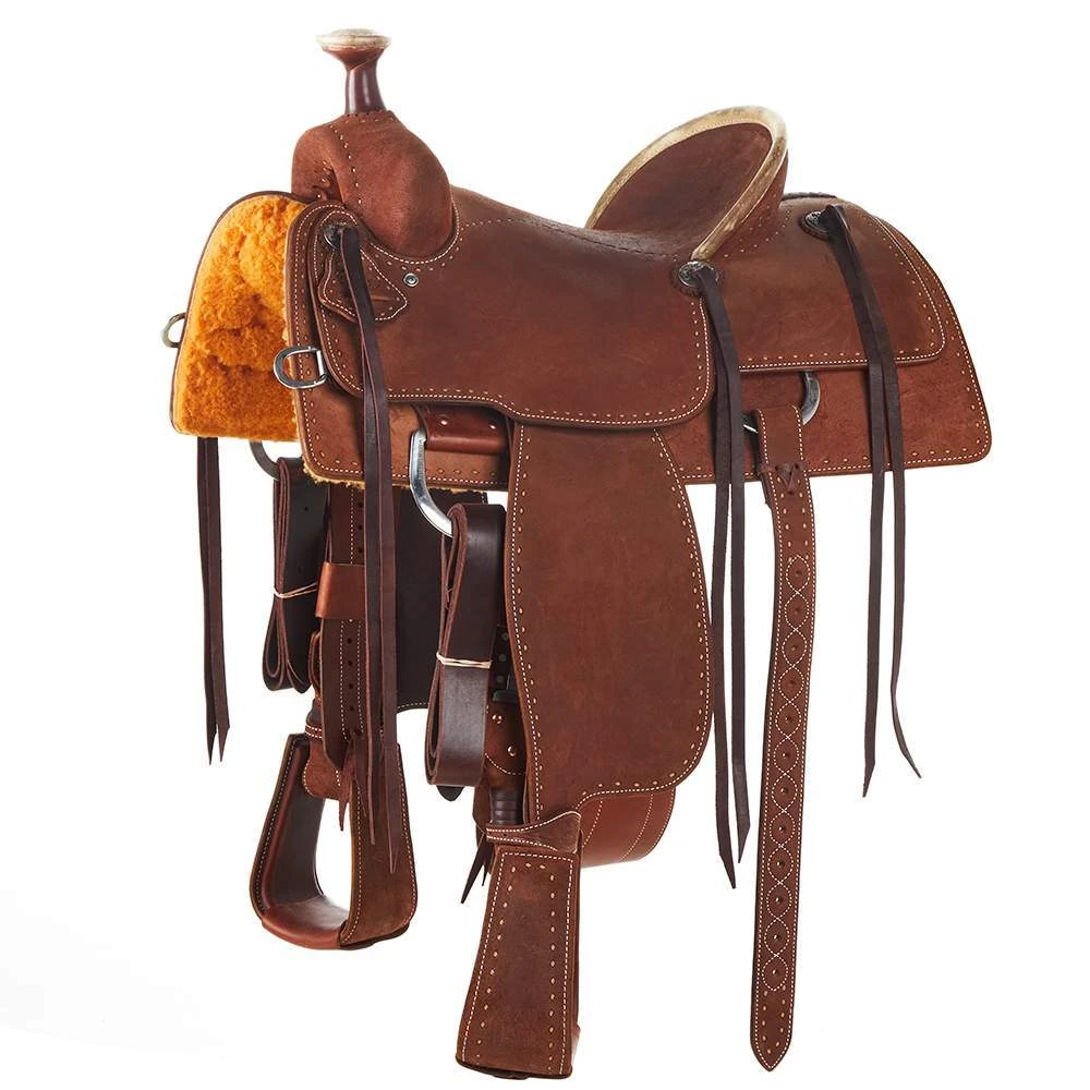 Martin Saddlery Martin Saddlery Chestnut Hard Seat Team Roper 4 Martin Saddlery Martin Saddlery Chestnut Hard Seat Team Roper - Image 2