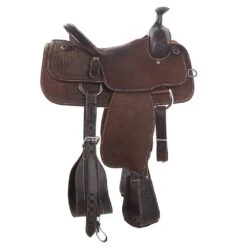 Martin Saddlery Chocolate Hard Seat Team Roper -Western Cowboy Supplies NRS 6748 1