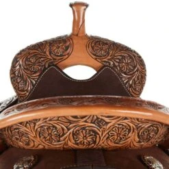 Martin Saddlery Chocolate Crown C 1/8 Breed Barrel Saddle -Western Cowboy Supplies NRS 97 7580 03