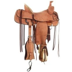 Reinsman Natural Roughout Pencil Roll Team Roper -Western Cowboy Supplies NRS01 02
