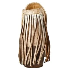 Circle G Womens White Star Studded Bootie -Western Cowboy Supplies Q0189 4