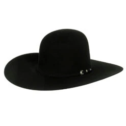 Rodeo King 5X Black Open Crown Felt Cowboy Hat 10 Rodeo King 5X Black Open Crown Felt Cowboy Hat -Western Cowboy Supplies RK110 5