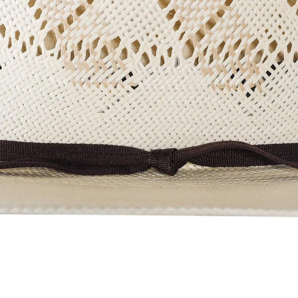Rodeo King Ivory The Wind Shantung 4 1/2in. Brim Open Crown Straw Cowboy Hat 7 Rodeo King Ivory The Wind Shantung 4 1/2in. Brim Open Crown Straw Cowboy Hat - Image 5