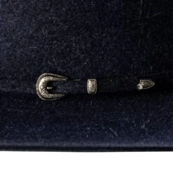 Rodeo King 7X Denim 4 1/2in. Brim Open Crown Self Band Felt Cowboy Hat -Western Cowboy Supplies RK411 2