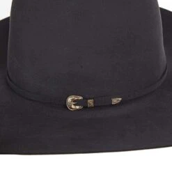 Rodeo King 60X Charcoal Open Crown 4 1/2in. Brim Self Band Felt Cowboy Hat -Western Cowboy Supplies RK412 21