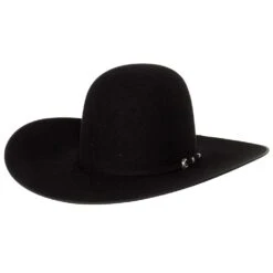 Rodeo King 7X Black Felt With Black Bound Edge 4 1/2in. Brim Open Crown -Western Cowboy Supplies RK414 5