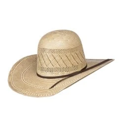 Rodeo King Dusty 4 /4in. Brim Natural Straw Cowboy Hat -Western Cowboy Supplies RK603 3
