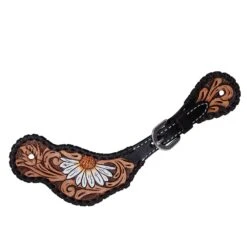 Rafter T Ranch Company Ladies Painted Daisy Spur Straps 5 Rafter T Ranch Company Ladies Painted Daisy Spur Straps -Western Cowboy Supplies SS609