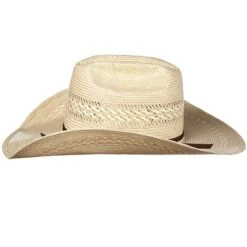 American Hats Tuf Cooper Collection 20 Star Ivory-Tan Fancy Weave 4-1/4in. Brim Straw Cowboy Hat -Western Cowboy Supplies TC88102CCHOC42 2