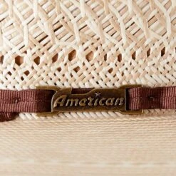 American Hats AHC TC8910 2 Cord Chocolate Band 4 1/4in. Brim Open Crown Straw Cowboy Hat -Western Cowboy Supplies TC8910S2CCHOC42 3