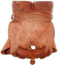 Tomahawk Floral And Basket Combo Tooled Barrel Saddle -Western Cowboy Supplies TH 009 05