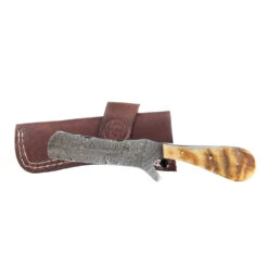 Damascus Castrating Knife -Western Cowboy Supplies TX 003 1