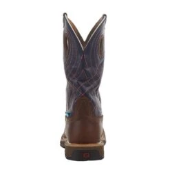 Twisted X Womens Brown 11in Navy Alloy Toe Work Boot 10 Twisted X Womens Brown 11in Navy Alloy Toe Work Boot -Western Cowboy Supplies WXBAW01 4
