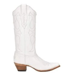 Corral Womens White Embroidery Snip Toe Western Boot -Western Cowboy Supplies Z5046 4